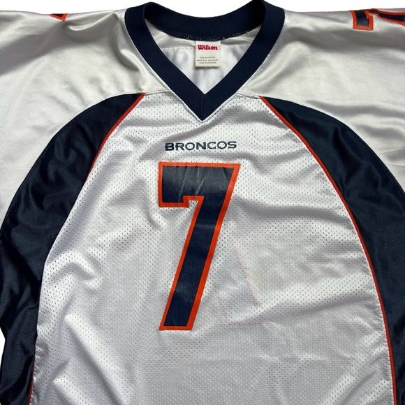 Vintage 90s Wilson - Denver Broncos John Elway #7 NFL Jersey - White XXL - Picture 3 of 9